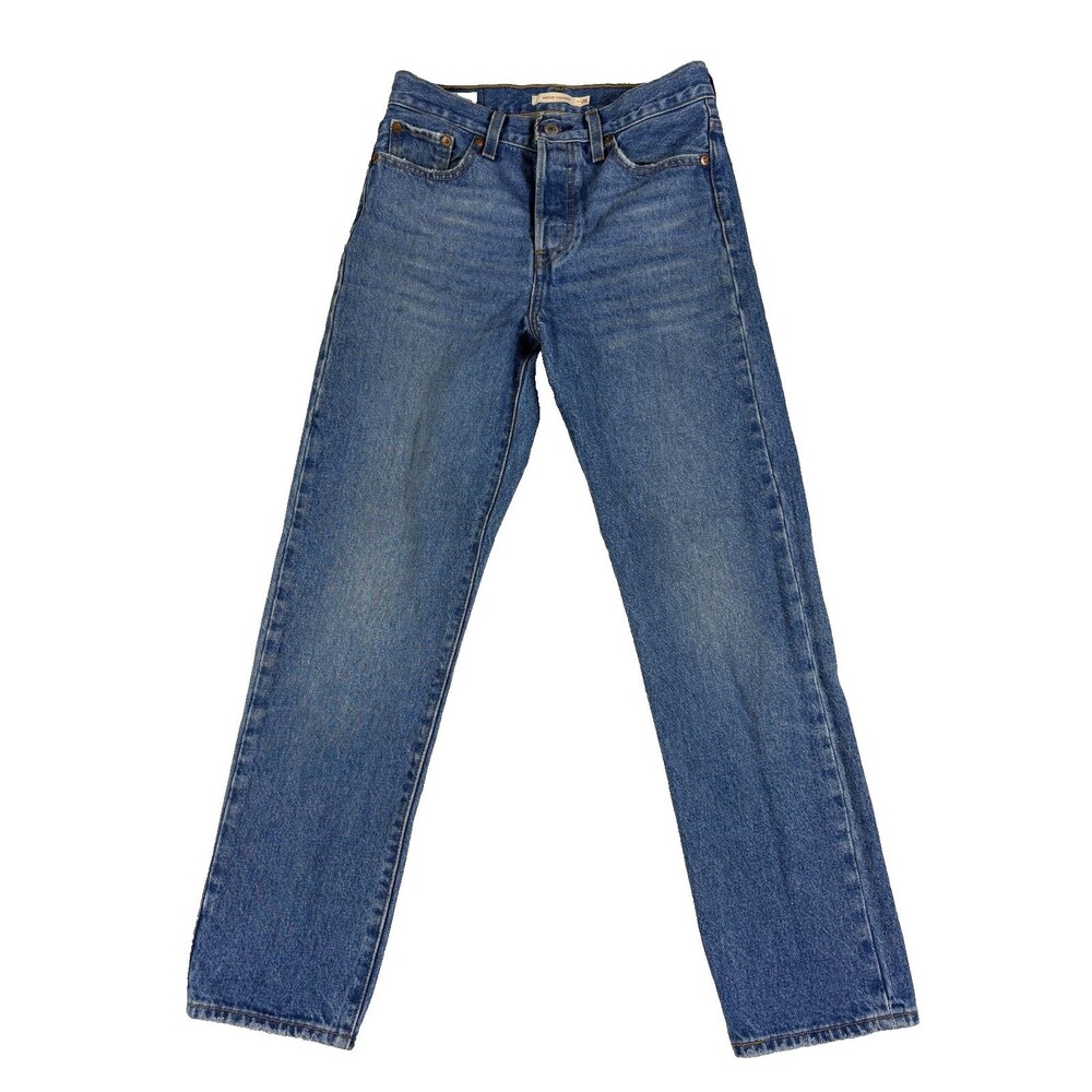 Levi’s Premium Wedgie Straight Jeans Women 26 W26 L28 100% Cotton High Rise